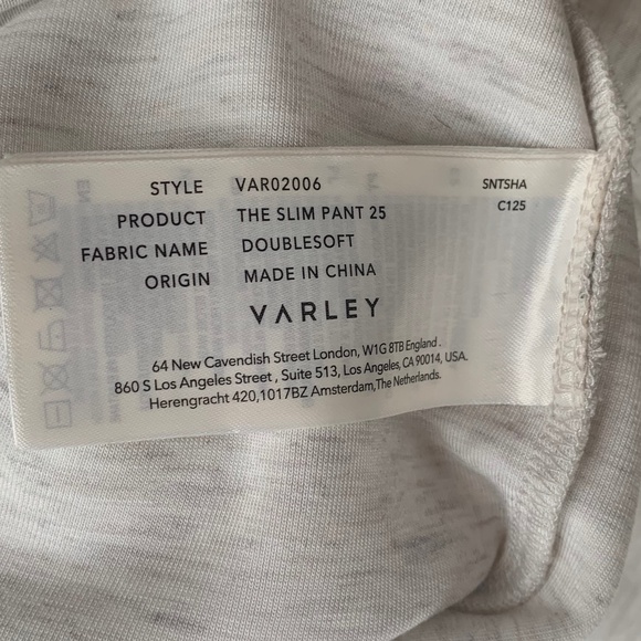 Varley Davidson Sweat Doublesoft 1/4 Zip Pullover and The Slim Pant 25" Set - Picture 11 of 14